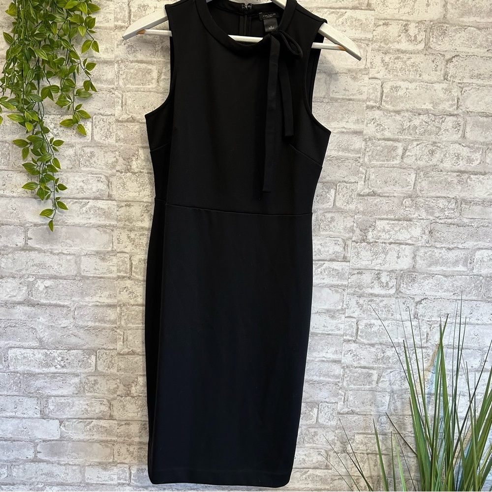 Ann Taylor Dress women’s size 4 black bodycon chic